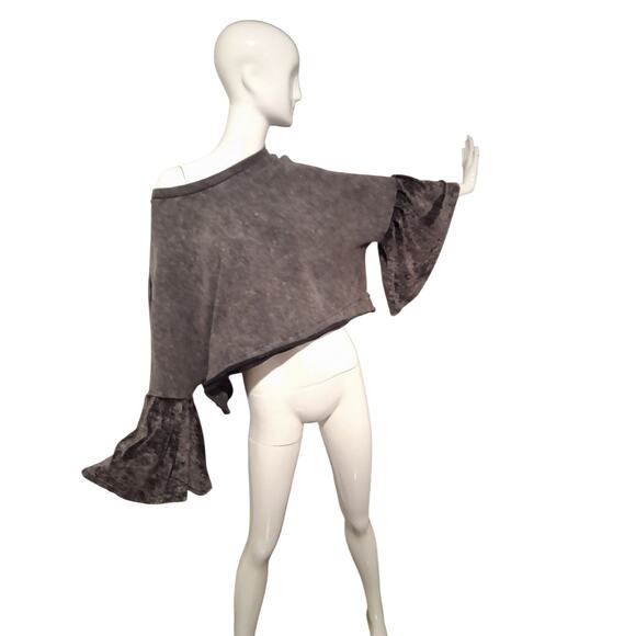 Free People Grungecore Sleeve Glorious Sleeves Oversized Pullover Womens Small - Picture 7 of 13